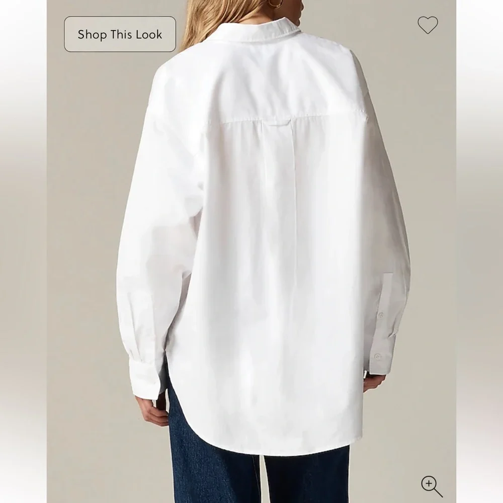 J. Crew | Petite Étienne oversized shirt in lightweight oxford - XSP - Picture 6 of 6